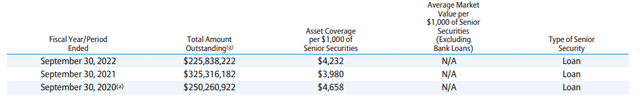 DLY Leverage Amounts