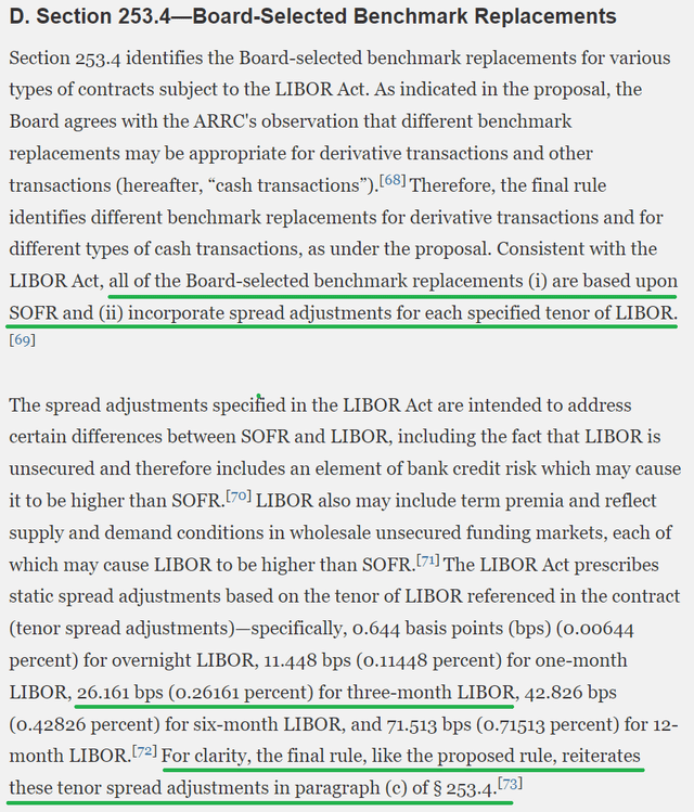 Section 253.4 of the Final Rule issued by the Federal Reserve Board